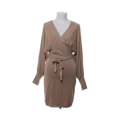 Jurk (Beige) van Bubbleroom Polyester, Viscose