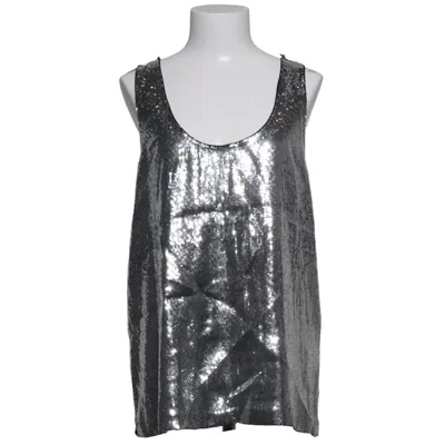 Tanktop  (Sølv, Sort) fra Jimmy Choo for H&M Polyester, Silke