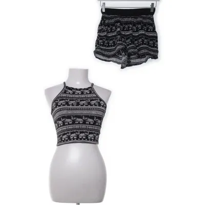 Pyjamas (Svart, Vit) från H&M Coachella Viskos