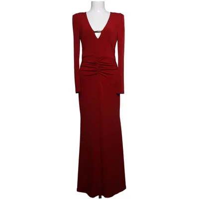 Evening gown (Red) from By Malina Collection Elastane, Polyester, Silk