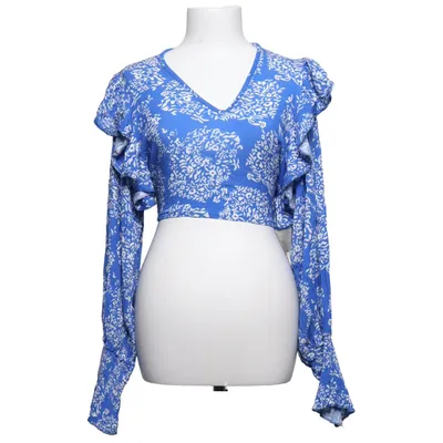Crop top (Bleu, Blanc) de LVCILIA Viscose