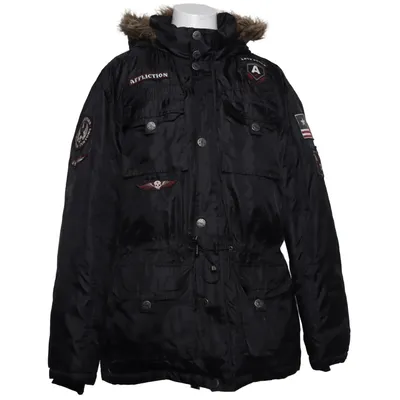 Parka (Black) from Affliction Acrylic, Down, Polyester
