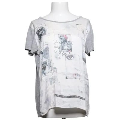 Top (Grijs, Wit) van Grace Elastaan, Zijde, Viscose