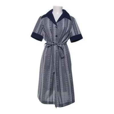 Jurk (Blauw, Wit) Polyester