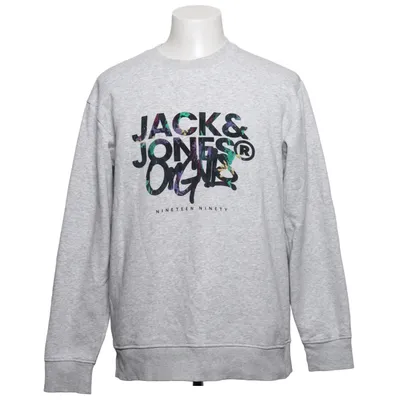Collegetröja (Grå) från Originals by Jack & Jones Polyester, Viskos