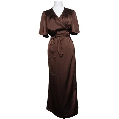 Robe portefeuille (Marron) Polyester