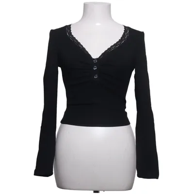 Crop top (Zwart) van Cider Katoen, Elastaan