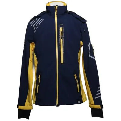Softshelljacke (Blau, Gelb) von Rock Creek Elasthan, Polyester
