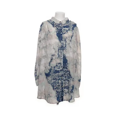 Blus (Blå, Flerfärgad) från Zizzi Polyester