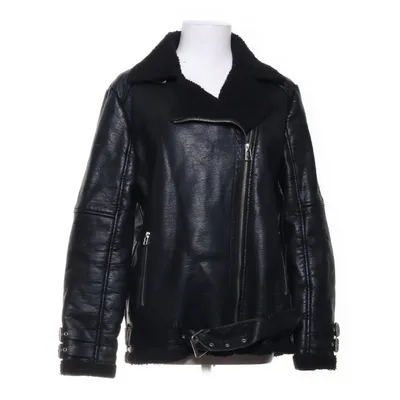 Shearlingjakke (Sort) fra Forever 21 Polyester, Polyurethan, Viscose