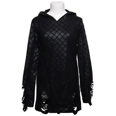 Capuchon sweater (Zwart, Grijs) van Killstar Acryl, Katoen