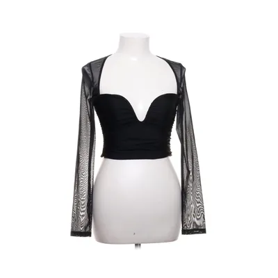 Crop top (Svart) från Bershka Elastan, Polyamid