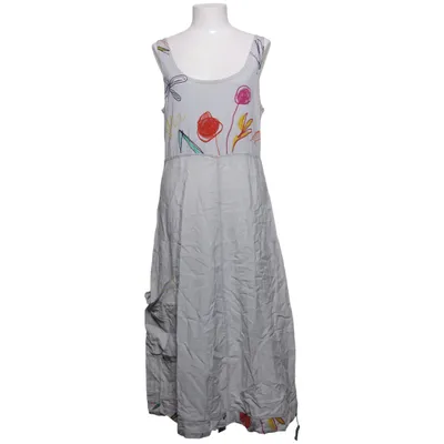 Robe (Blanc, Multicolore) de Milieu Polyamide, Viscose