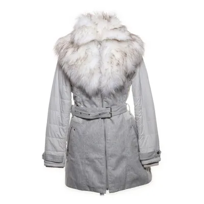 Vinterkappa (Grå, Vit) från River Island Akryl, Bomull, Elastan, Nylon, Polyester, Viskos, Ull