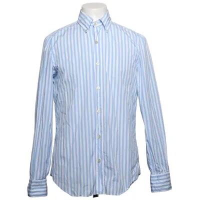 Skjorta (Blå, Vit) från Finamore Bomull