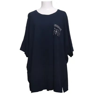 T-shirt (Blå) från Pure by Ulla Popken Ekologisk bomull