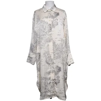 Shirt dress (Beige, Multicolored) from H&M Modern Classic Polyester