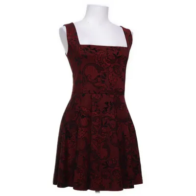 Klänning (Röd, Svart) från Boohoo Elastan, Polyester