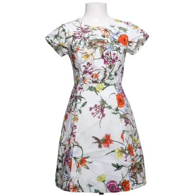 Jurk (Wit, Meerkleurig) van Uttam Boutique Katoen, Elastaan, Polyester