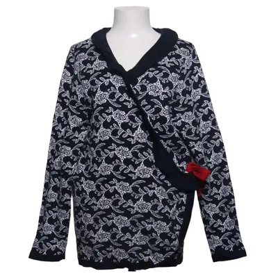 Cardigan cache-cœur (Bleu, Blanc, Multicolore) de Isolde Coton