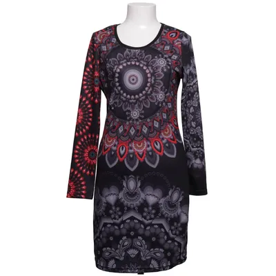 Jurk (Zwart, Rood, Meerkleurig) van 101 Idees Elastaan, Polyester