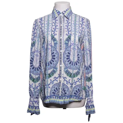 Blus (Blå, Vit, Flerfärgad) från By Malina Collection Silke