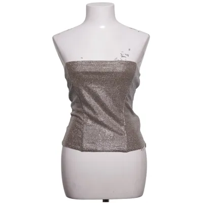 Tube top (Bruin, Zilver) van Zara Polyester