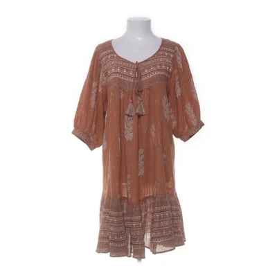 Dress (Brown) from Daughters of India Cotton, Metallic fiber