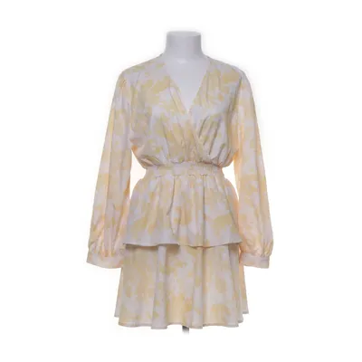 Dress (Yellow, White, Multicolored) from Shein Elastane, Polyester