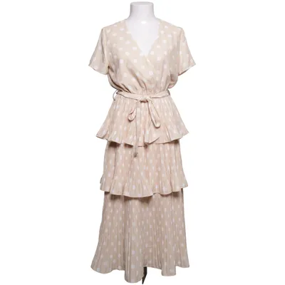 Långklänning (Beige, Vit) från M-KAE Polyester