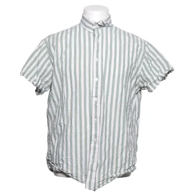 Chemise à manches courtes (Vert, Blanc) de Selected Homme Lin, Coton biologique
