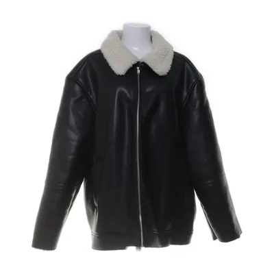 Shearlingjakke (Sort) fra Gina Tricot Polyester, Polyurethan