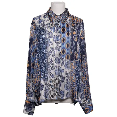 Blouse (Blue, White, Multicolored) from Unika Polyester