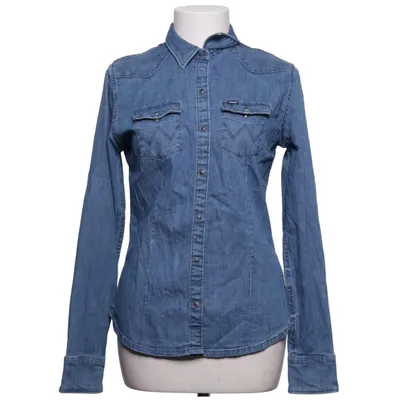 Denim shirt (Blue) from Wrangler Cotton, Elastane