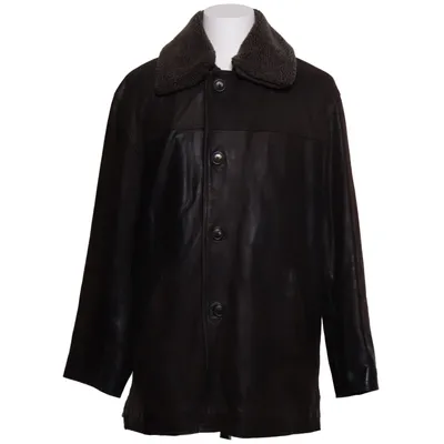 Veste en peau de mouton retournée (Marron) de Arma Cuir, Polyester