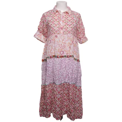 Maxikjole (Pink, Hvid, Flerfarvet) fra Place du Soleil Bomuld, Viscose