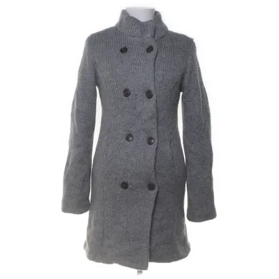 Coat (Gray) from Miss Sixty Acrylic, Wool, Nylon, Polyester