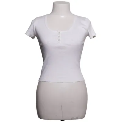 Henley shirt (Wit) van Brandy Melville Katoen