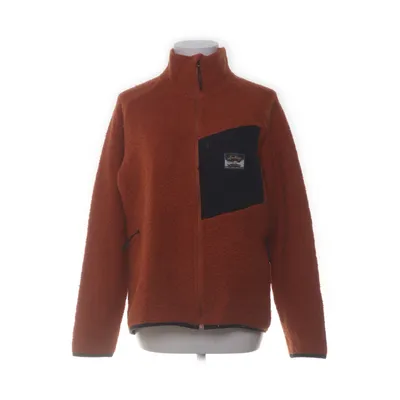 Fleecejacka (Orange) från Lundhags Merinoull, Ekologisk bomull, Polyamid, Återvunnen polyester