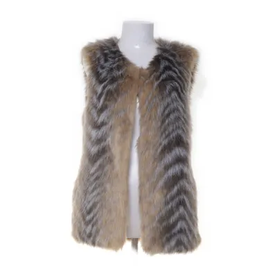 Outer vest (Brown) from Missguided Acrylic, Polyester, Faux fur