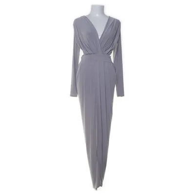 Maxi dress (Gray) from Missi London Elastane, Polyester