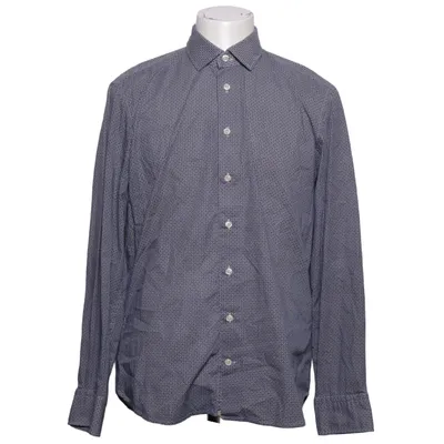 Shirt (Blauw, Wit) van Baldessarini Katoen, Elastaan
