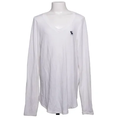 Långärmad t-shirt (Vit) från Abercrombie Kids Elastan, Polyester, Viskos
