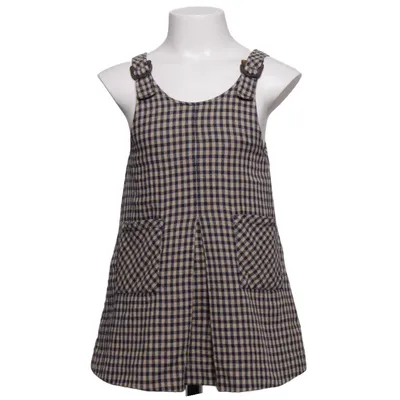 Dungaree dress (Blue, Beige) from Zara Cotton, Polyester