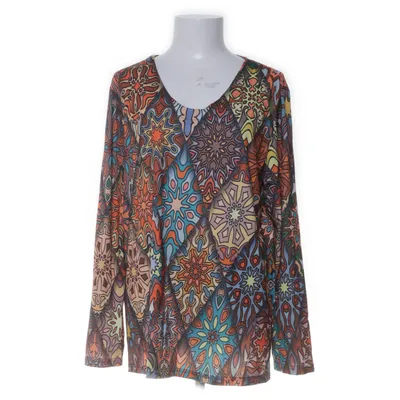 Long sleeve T-shirt (Brown, Multicolored) from Maria & Gabriele Cotton, Polyester