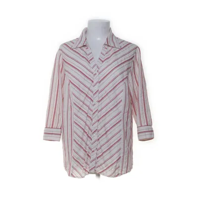 Kortärmad skjorta (Beige, Röd) från XLNT Woman Bomull, Elastan, Polyester, Viskos