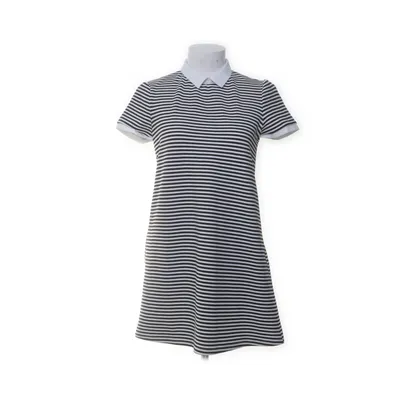 Dress (White, Black) from Zara Trafaluc Elastane, Polyester