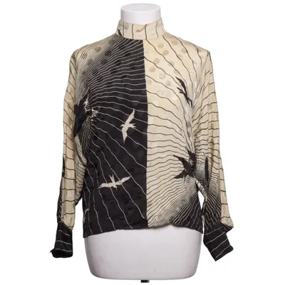 Blus (Svart, Beige, Flerfärgad) från Robert Haik Acetat, Silke