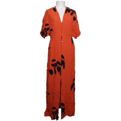 Maxikjole (Orange, Sort) fra WERA Viscose