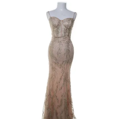 Evening gown (Beige, Gold) from Eva & Lola